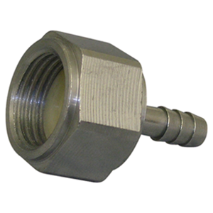 1/4” Hose Barb to 1/2” FPT S.S.